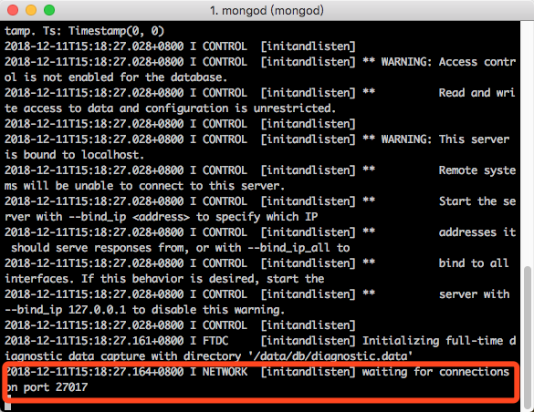 MacOS下安装MongoDB数据库