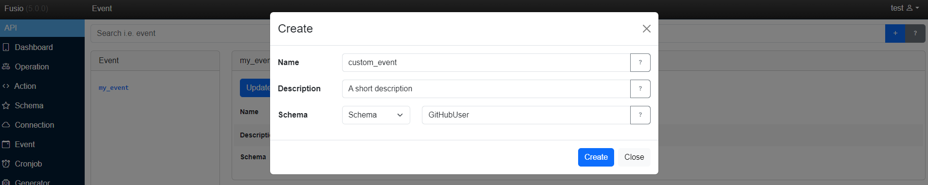 Fusio Api 之Event
